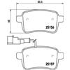 BREMBO Kit pastiglie freno P 23 133X