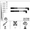 Ngk 4746-Kit Cavi Candela Fiat Panda/G.Punto/500 1.2/1 Rc-Ft1209