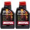 MOTUL 2 Litri Olio Motore MOTUL 8100 X CESS GEN2 5W40 Olio Sintetico