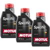 MOTUL 3 Litri MOTUL SPECIFIC 0101 10W50 Olio Motore Sintetico per Abarth 1.4 TJet