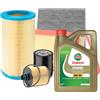 MISTI Kit tagliando 3 filtri + Castrol 5w30 VW POLO 1.4 TDI