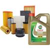 MISTI Kit Tagliando Filtri Misti + Olio Castrol Edge 5W30 Per Mini Cooper, Mini One D