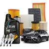 MISTI Kit TAGLIANDO e Olio Motore Selenia Multipower Gas 5w40 per Alfa Romeo Giulietta
