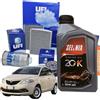 UFI Kit Tagliando 3 Filtri Ufi 4 Litri Olio Selenia 20K 10w40 per Lancia Ypsilon