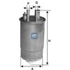 UFI Filtro Carburante Ufi 24.One.00 Per Fiat, Ford