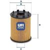 Ufi ##Filtro Olio Fi-La 25.043.00