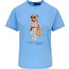 POLO RALPH LAUREN T-SHIRT POLO BEAR DI POLO RALPH LAUREN 001 AZZURRO Donna