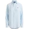 POLO RALPH LAUREN CAMICIA IN LINO POLO RALPH LAUREN 003 CELESTE Donna
