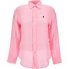 POLO RALPH LAUREN CAMICIA IN LINO POLO RALPH LAUREN 514 ROSA Donna