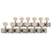 Gewa 545510 Meccanica Chitarra Acustica 12 Corde, Bottoni in Plastica Color Crema