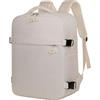 Treer Borse da Cabina Per Ryanair, 40x30x20 Zaino per Ryanair Bagaglio a Mano Zaini Borsa, Zaino da Viaggio Donna Uomo Cabina Travel Viaggio Casual Daypack per 15.6 Pc Portatile (Beige,40x30x20cm)