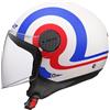 LS2, Casco Moto Jet SPHERE LUX II URBY White Blue Red, XS