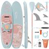 JUMMICO Tavola da Paddle Gonfiabile Stand Up Paddle (SUP) - Design Unico, Stabile e Rapida da Gonfiare - Set Completo con Zaino