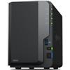 Synology Synology DS223 NAS Desktop Realtek RTD1619B 2 GB DDR4 8 TB HDD DiskStation Manager Nero (Synology D223 8TB [Synology HAT5300] 2 bay desktop NAS; Realtek RTD1619B quad-core; 2GB non-ECC DDR4; 1 x 1GbE RJ-45 and 3 x USB 3.2 Gen 1 ports. [2years …