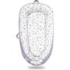 EAQ Riduttore Lettino Neonato Riduttore Culla -lettino da viaggio-100% Cotone Lavabile In Lavatrice (Coniglietto)