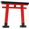 Yamakou Inari Shinto Torii Gate Rosso Nero Hinoki Wood Kamidana H13 cm