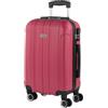 ITACA - Bagaglio A Mano Rigido Leggero Bagaglio A Mano 55X40X20 con 4 Ruote Silenziose Trolley Cabina Viaggio Aereo Ergonomico Durevole. Compatibile Ryanair, Fragola