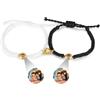 kaululu Bracciale con Proiezione Foto Personalizzata per Coppia Bracciale con Incisione con Foto Interno per Donne Uomini Amici Bracciale Amicizia Regali Gioielli