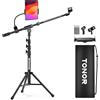 TONOR SUPPORTO MICROFONO DA PAVIMENTO CON PORTA TABLET TREPPIEDE REGOLABILE AUDIO 80X1