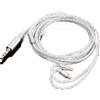 Cavo cuffie 8 fili placcato argento per for serie IM 80 cm ramo principale 40 cm