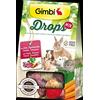 Gimbi Drops con Erbe, Barbabietola, Carota,Taras Snack per Roditori Senza Cereali 50g