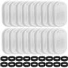 EchoPaws Filtro per fontana per gatti, 36 pezzi, filtro di ricambio per fontana in acciaio inox da 2 l/3,2 l/4 l, 18 filtri a carbone e 18 filtri in schiuma