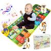 Carehabi Tappeto Gioco Bambini 1 Anno Regalo Bambina 1 Anno Giochi Bambini con 19 Canzoni e 9 Tasti del Pianoforte Giochi Musicali per Ragazze 1 2 3 4 5 6 Regali di Natale