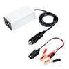 Steinwhale Adattatore Alimentazione Ibrido per Starlink Mini (Morsetti Batteria + Accendisigari), Output Boost 36V/1.67A (60W) per Cavi Lunghi fino a 60m, Input Universale 12V-48V