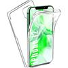 COPHONE® Cover compatibile con iPhone 12/12 Pro (6,1 pollici), trasparente, 360, protezione integrale anteriore morbida + posteriore rigida. Custodia touch a 360 gradi.