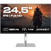 JapanNext Monitor Gaming 24,5 IPS Full HD (1920x1080) 320Hz 1ms | Altezza e inclinazione regolabili (HSP) Altoparlanti integrati | G-Sync/FreeSync | Garanzia 2 anni | JN-IPS245G320F-HSP