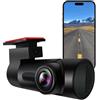 Colexy Dash Cam Auto, Telecamera per Auto 1080P Ruotabile a 270°, Design Ultracompatto, Controllo APP, Super Visione Notturna, WDR, Grandangolo di 130°, G-Sensor, Registrazione in Loop