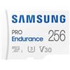 Samsung Memorie MB-MJ256KA PRO Endurance Scheda MicroSD per Videosorveglianza e Dashcam da 256 GB, UHS-I U3, fino a 100 MB/s, Adattatore SD Incluso