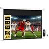 HOMCOM Telo Proiettore Motorizzato da 120 Pollici 4K HD Formato 16:9, Schermo Proiettore Motorizzato Elettrico con Telecomando, per Casa, Cinema, Ufficio, Home, Esterno, 293x8x193 cm, Bianco