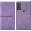 OKZone Cover per Motorola Moto G Power 2022, Custodia Flip Pelle Portafoglio Magnetica Libro con Slot Schede, Slim Silicone TPU Bumper Wallet Supporto Case Antiurto Cover(Viola)