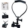 Fofvccv Supporto per Telefono da Collo, Supporto per Selfie Portatile Sospeso in POV/Vlog Design libero Girevole a 360° Compatibile con iPhone e Telefoni Android - GBZJ Black