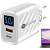 Generico Adattatore Per Presa A Muro, Doppia Porta PD20W Tipo C E Blocco Adattatore USB, Cubo Di Ricarica Rapida 5V3.1A Per Adolescenti, Adulti, Per Telefoni Universali Per Laptop, Fotocamere
