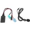 Aramox Adattatore audio Bluetooth, DC12V 6Pin Cavo audio Bluetooth Adattatore stereo AUX-IN per auto con microfono ABS adatto per /Espace /