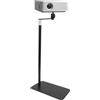 DGJMuu Supporto per proiettore multifunzione con ruote direzionali Omni, supporto da pavimento per laptop, fotocamera con altezza regolabile per film all'aperto