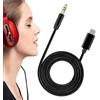 dewdat Cavo Audio | Cavo Stereo Auto Da Type C A 3.5mm, Schermato Stereo Da 1 Metro Per Cuffie Auto Computer Audio Di Qualità