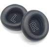 Levigo Cuscinetti auricolari di ricambio in pelle proteica, traspiranti, compatibili con cuffie wireless B&O Beoplay H4, parti di riparazione per cuffie, paraorecchie in morbida spugna memory, nero