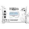 PetShine Salviette Detergenti Muschio Bianco per Cani e Gatti 40pz