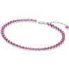 PANDORA Bracciale Tennis Donna Rosa Argento 591469C04, 591469C04-20, Argento sterling, Zirconia cubica