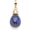 JEWELS BY LEONARDO Ciondolo Clip & Mix Bilou - Ciondolo a catena in acciaio inox dorato - Pietra catseye sfaccettata blu notte a forma di goccia - Clip M (4,8 mm Ø) - Gioielli regalo da donna - 025648