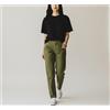 Sandro Pantaloni SANDRO Sahara Donna (EU) 38 Vita Alta Gamba Dritta Chino Khaki