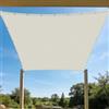 CHENGTT Vela Parasole 2.5 x 3 m Protezione Raggi UV Tenda da Sole Parasole Idrorepellente e Antivento per Terrazza, Giardino, Balcone, Campeggio, Concava, bianco