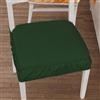 PETTI Artigiani Italiani Cuscini per Sedie con Elastico in Tinta Unita, Coprisedia 40x40 cm, Set da 6 Pezzi, Lavabili, 100% Poliestere, Verde Scuro