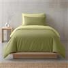 Sono a casa - Set Copripiumino Singolo, 1 Lenzuolo a Sacco Double 150x200 cm e 1 Federa Double 50x80 cm - 100% Morbida e Resistente Microfibra di Alta Qualità (Verde, Singolo)