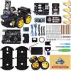 ELEGOO Robot Bambini Car Kit V4.0 Robot Giocattolo Programmabile Compatibile con Arduino, Robotica Educativa per Bambini di Età Compresa tra 8 9 10 11 12 Anni+, Macchina Telecomandata con APP WIFI