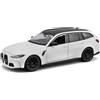 Burago Bburago BMW M3 Touring G81, modellino bianco 1:24 in pressofusione fedele da collezione auto giocattolo con porte mobili, da 3+ (18-21112W)
