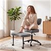 Generico Sedia Da Meditazione, Sedia Da Ufficio Con Gambe Incrociate E Ruote, Regolabile In Altezza,Con Supporto Lombare,adatta A Chis Lavora In Ufficio Per Lunghi Periodi, Adulti Attivi E Appassionati Di Yoga